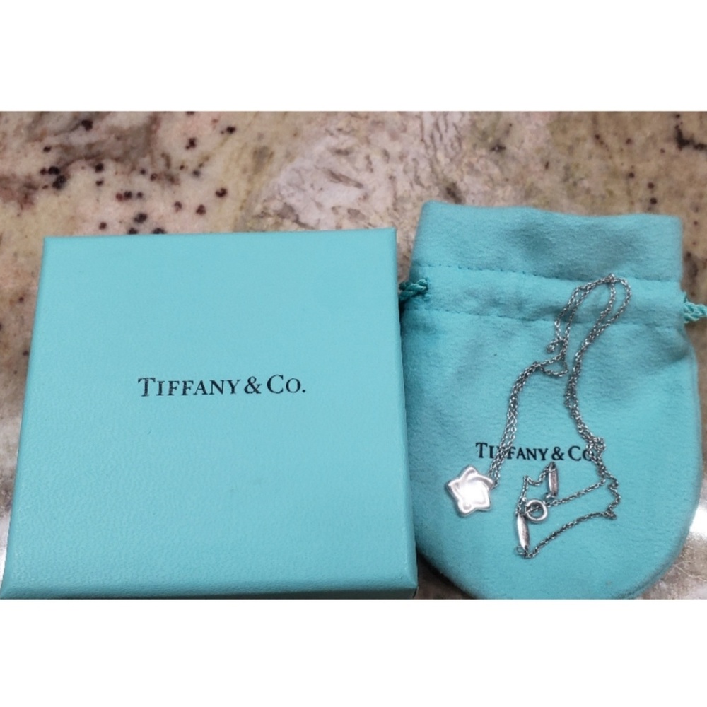Tiffany Elsa Peretti star pendant and necklace